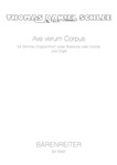 Ave verum Corpus fur Stimme, Englischhorn (oder Bratsche oder Violine) und Orgel (2010)
