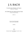 He called His own sheep each by name BWV 175 -Cantata for Whit Tuesday-