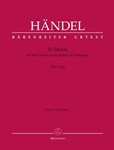 Te Deum for the Victory at the Battle of Dettingen HWV 283