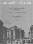 Das Kuttenberger Menuet-Buchlein