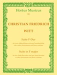 Suite fur zwei Altblockflote und eine Tenorblockflote oder andere Instrumente und Basso continuo F-D