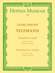 Sonatina fur Oboe, Violine (Diskantgambe) und Basso continuo e-Moll TWV 42:e5