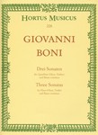 drei Sonaten fur Querflote (Oboe/Violine) und Basso continuo