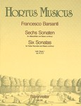 sechs Sonaten fur Blockflote und Basso continuo, Heft 1 -Sonaten op.1 Nr.1 d-moll, 3 g-moll und 5 F-
