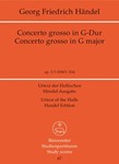Concerto grosso G-Dur op. 3/3 HWV 314