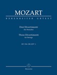 Three Divertimenti For String Quartet