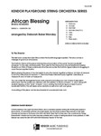 African Blessing (Bwana Awabariki) (Full Score) (Bwana Awabariki)
