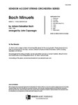 Bach Minuets (Full Score)