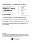 Festival Choral And March (Full Score)