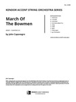 March Of The Bowmen (Full Score)