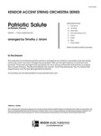Patriotic Salute (4 Patriotic Pieces) (Full Score) (4 Patriotic Pieces)