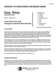 Ewe, Thina (We Walk His Way) (Full Score) (We Walk His Way)