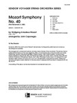 Mozart Symphony No. 40 (First Movement, K. 550) (Full Score) (First Movement, K. 550)