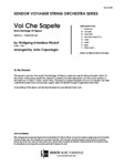 Voi Che Sapete (from Marriage Of Figaro) (Full Score) (from Marriage Of Figaro)