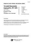 Vivaldi Mandolin Concerto, RV 425 (1st Movement) (Full Score) (1st Movement)