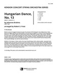 Hungarian Dance, No. 13 (Full Score)