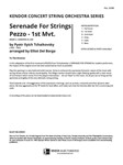 Serenade For Strings/Mvt. 1 Pezzo (Full Score)