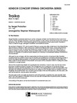 Troika (from Lt. Kije) (Full Score) (from Lt. Kije)