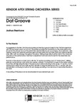 Dat Groove (Full Score)