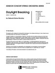 Daylight Breaking (Full Score)
