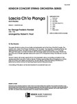 Lascia Ch'io Pianga (from Rinaldo) (Full Score) (from Rinaldo)