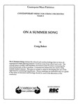 On A Summer Song (Score)