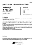 Ketchup, If You Can! (Full Score)