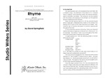 Rhyme (Full Score)