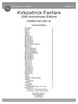 Kirkpatrick Fanfare (Score) 25th Anniversary Edition