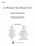 In Wisdom You Made It All Orchestration CD
