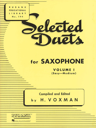 Alto Saxophone Selected Duets Vol 1 -Easy To Medium
