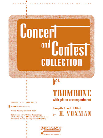 Trombone Rubank Concert and Contest Collection Solo Book