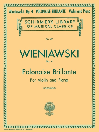 Violin Schirmer Library of Classics Volume 607 Polonaise Brillante, OP.4