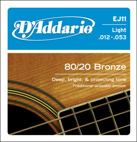 EJ11 D'addario Light Acoustic Guitar String 12-53