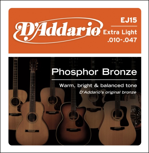 EJ15 D'addario Extra Light Guitar String 10-47