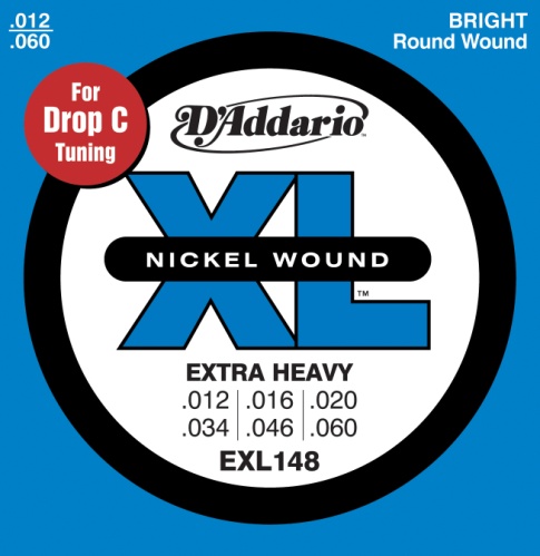 D'Addario 12-60 Extra Heavy, XL Nickel Electric Guitar Strings