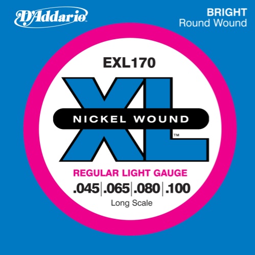 D'Addario 45-100 Regular Light, Long Scale, XL Nickel Bass Strings