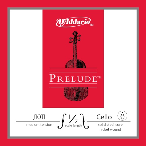 Prelude Strings Prelude Cello Single A String, 1/2 Scale, Medium Tension