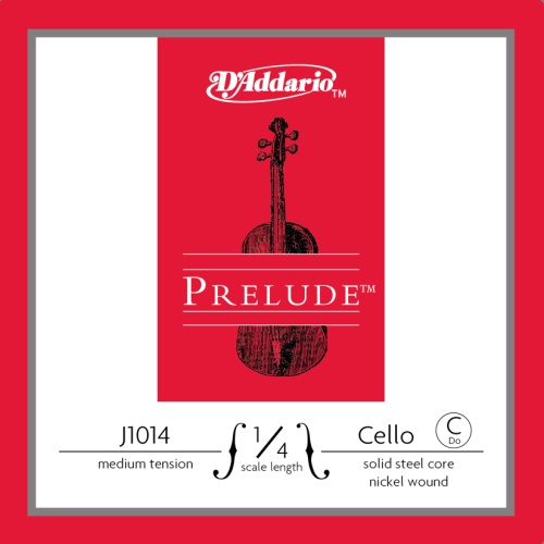 Prelude Strings Prelude Cello Single C String, 1/4 Scale, Medium Tension