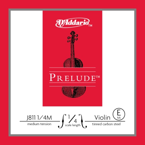 Prelude Strings Prelude Violin Single E String, 1/4 Scale, Medium Tension