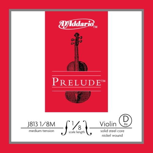 Prelude Strings Prelude Violin Single D String, 1/8 Scale, Medium Tension