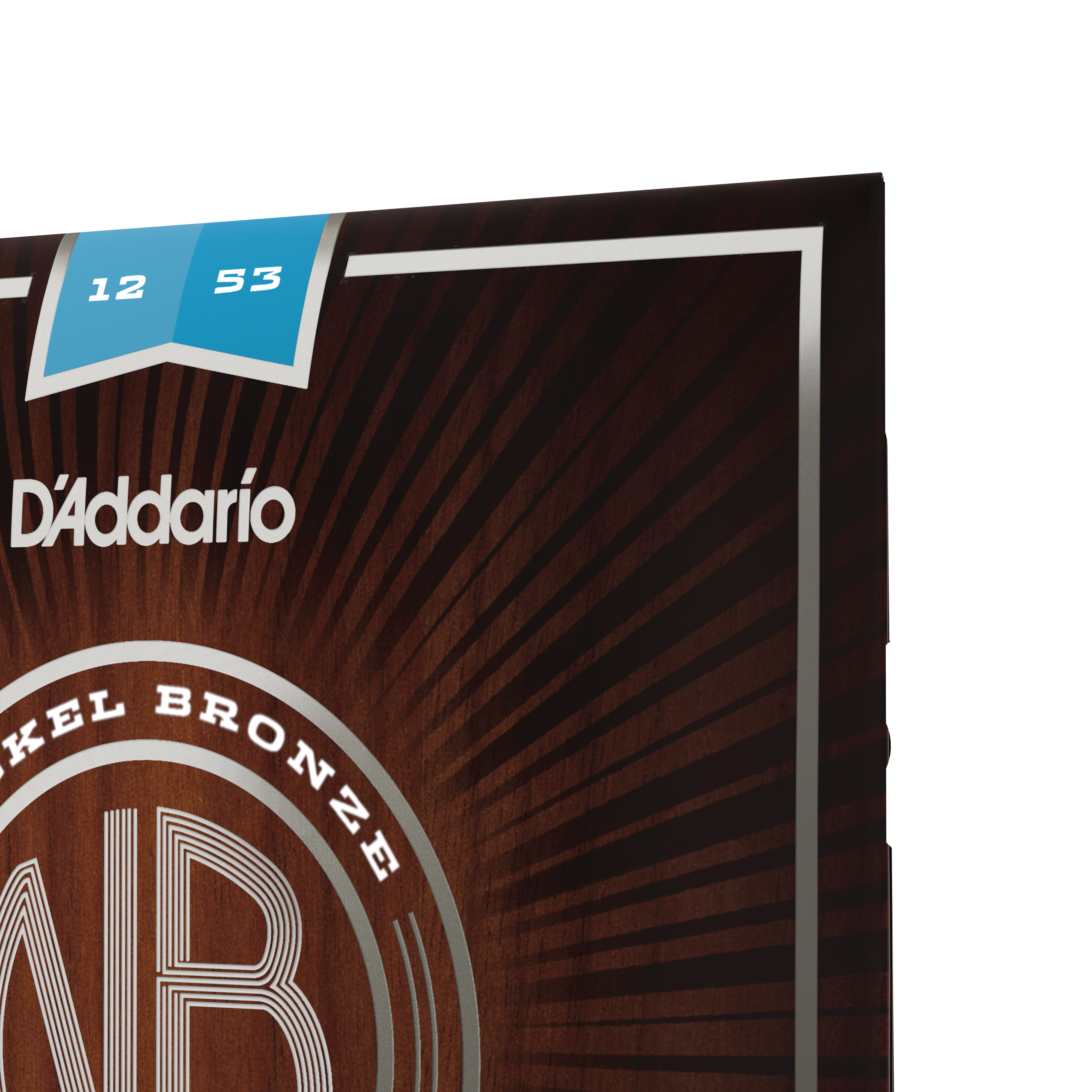 D'Addario 12-53 Light, Nickel Bronze Acoustic Guitar Strings