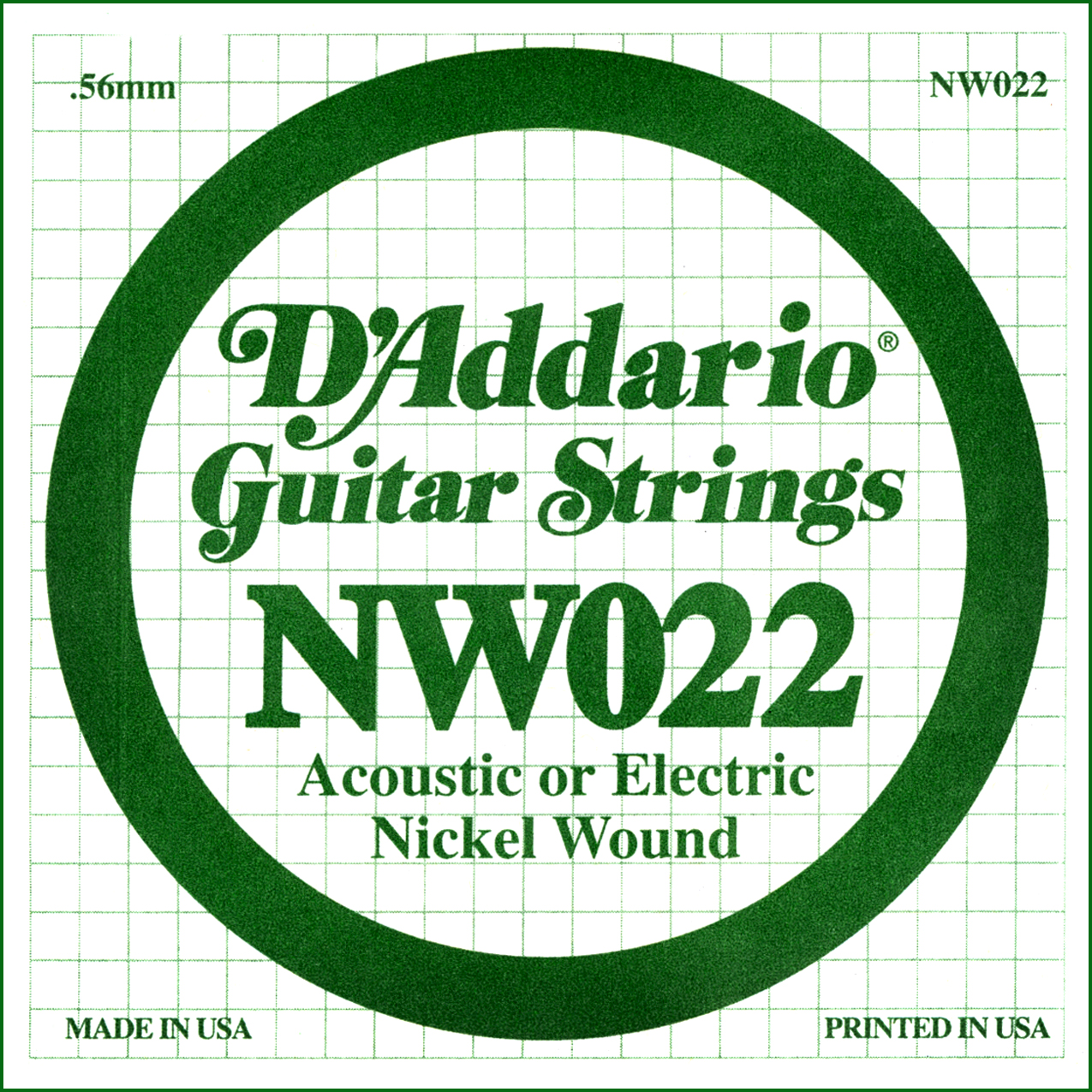 D'Addario .022 Nickel Wound
