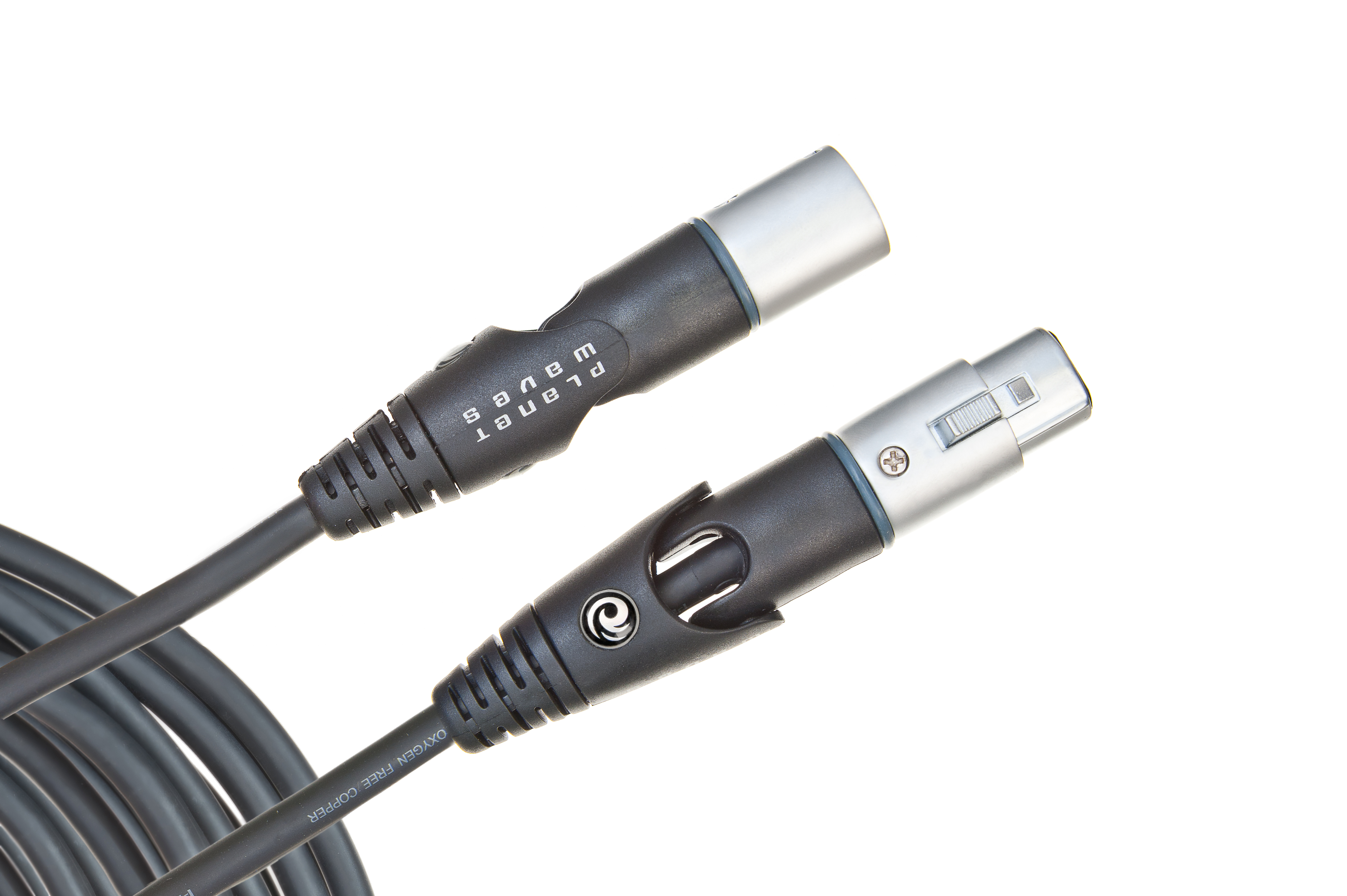 D'Addario Custom Series Swivel XLR Microphone/Powered Speaker Cable, XLR to XLR w/ Swivel Connectors - 10ft.