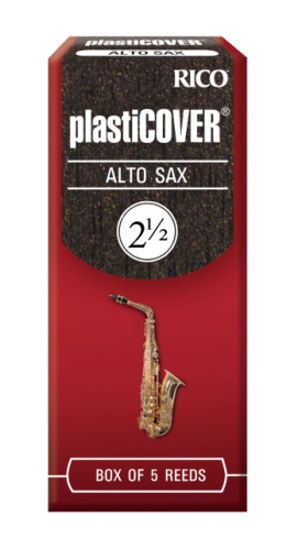 Rico Plasticover Alto Sax Reeds, Strength 2.5, 5-pack