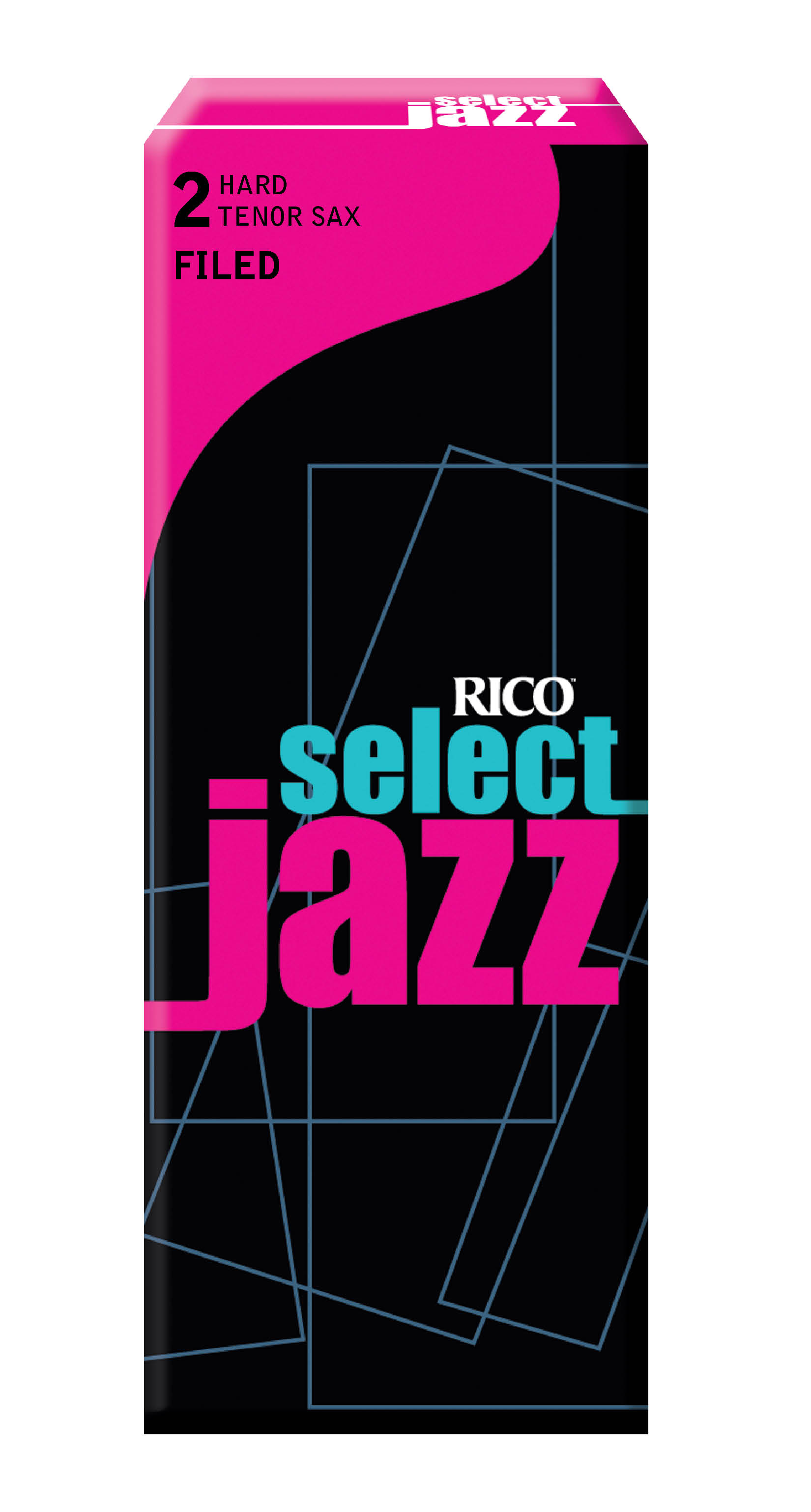 D'Addario Select Jazz Filed Tenor Saxophone Reeds, Strength 2 Hard, 5-pack