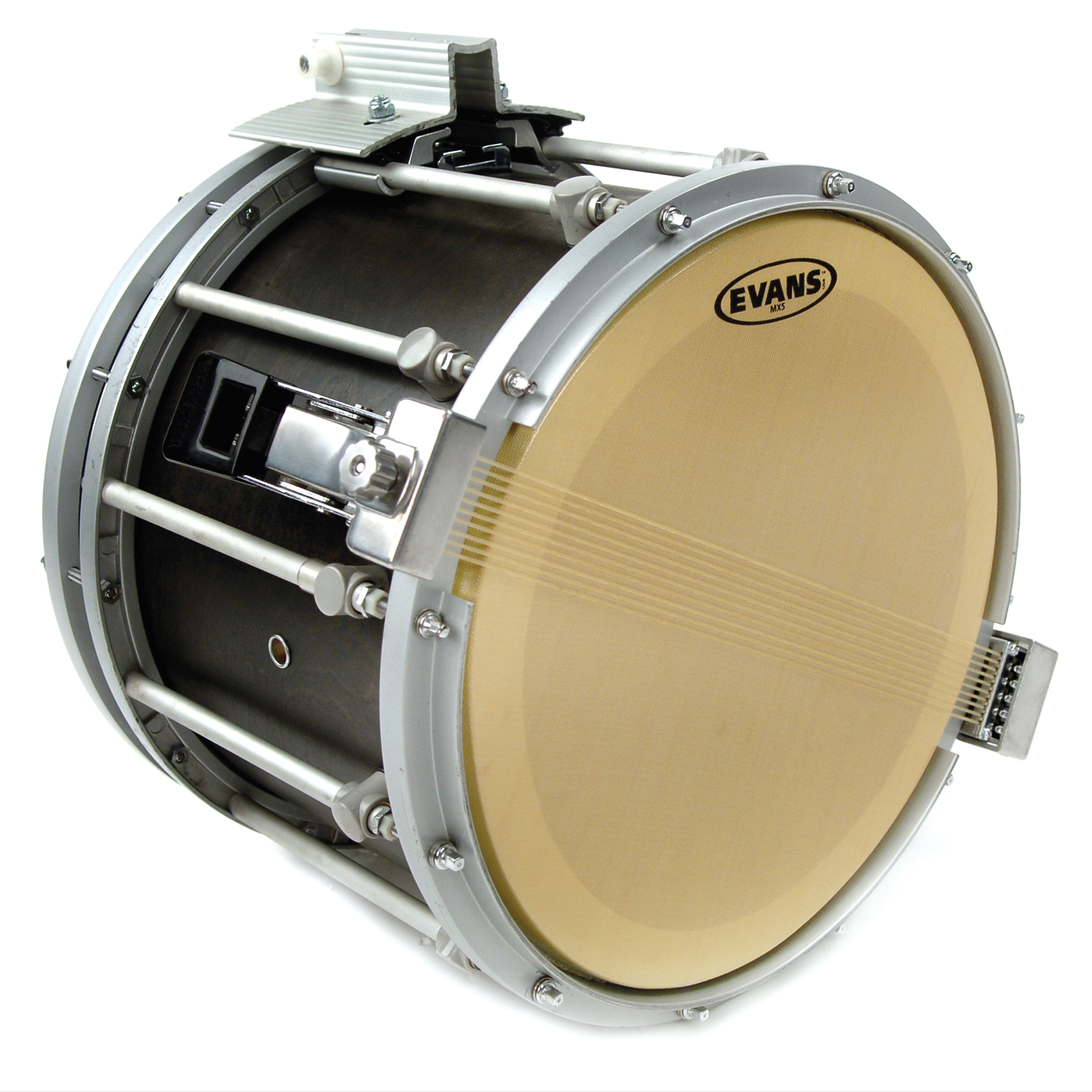 Fuller's Music - SB14MHSB Evans Hybrid-S Black Marching Snare Drum