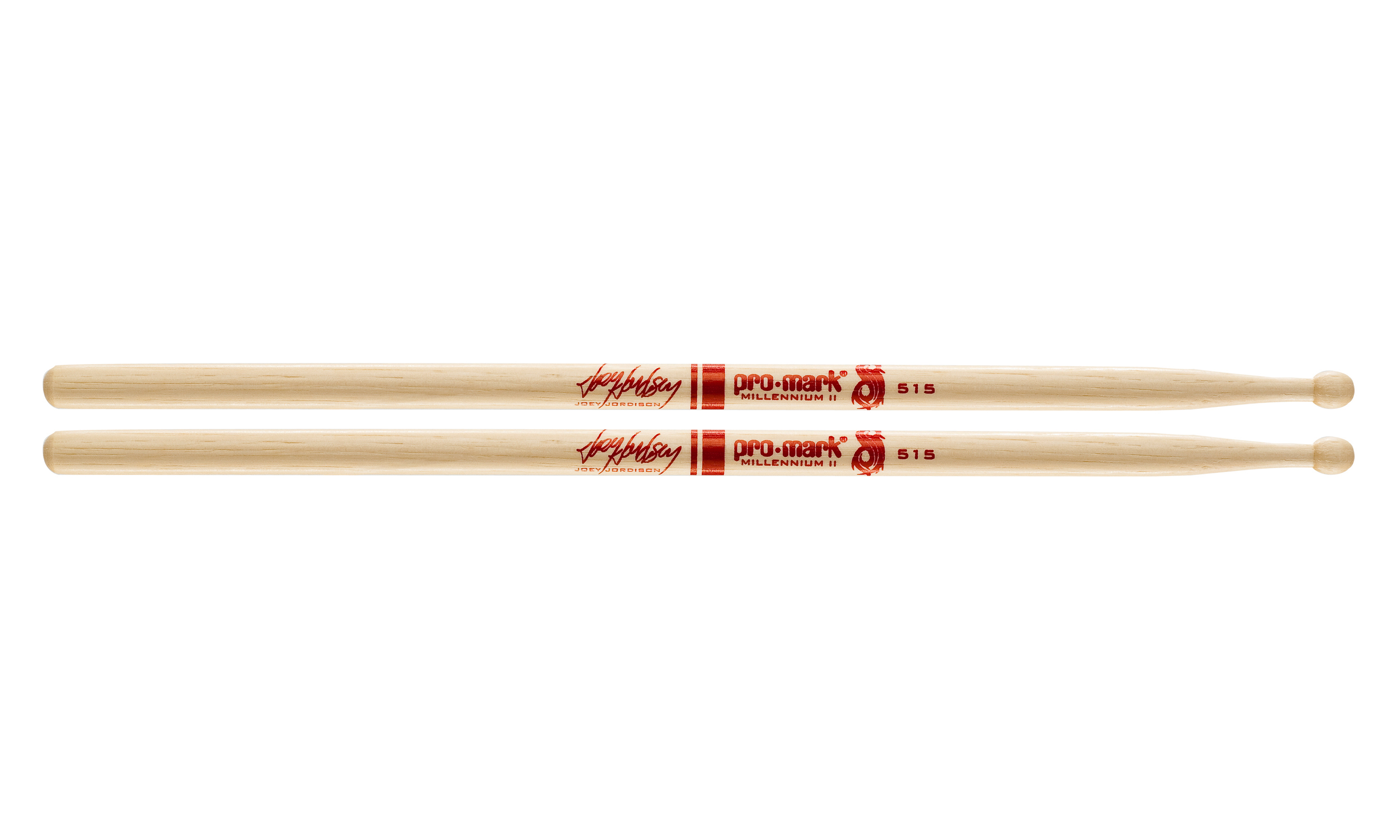 Joey Jordison Hickory 515 Woodtip Drumsticks