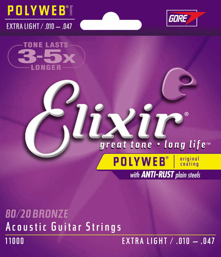 Elixir 11000 POLYWEB Acoustic 80/20 Bronze XL