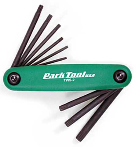 Park Tool 95977 PRK TWS-2 Folding Torx Wrench Set T7-T40
